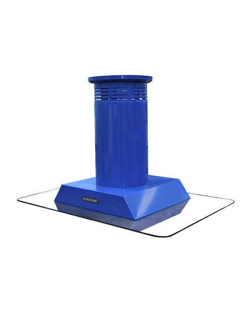 Campana de isla Sanaire CA HER CEN 090 P de vidrio