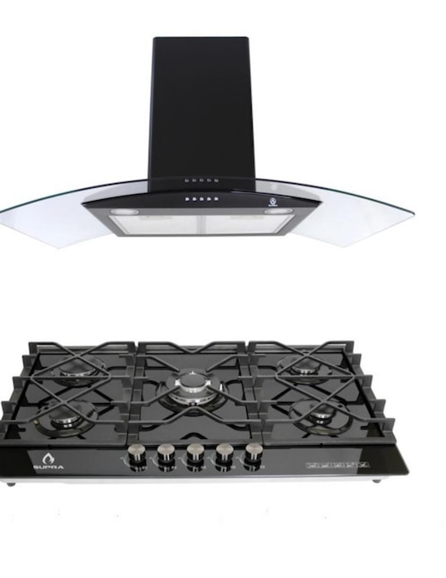 Combo campana de cocina Supra C9-16-BB de acero inoxidable