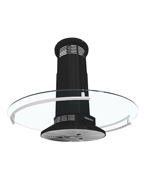 Campana de isla Sanaire IRIS de vidrio