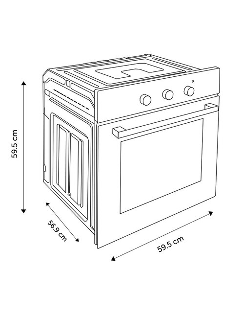 Horno de gas Hisense HGO601BS capacidad 67 Litros en Liverpool