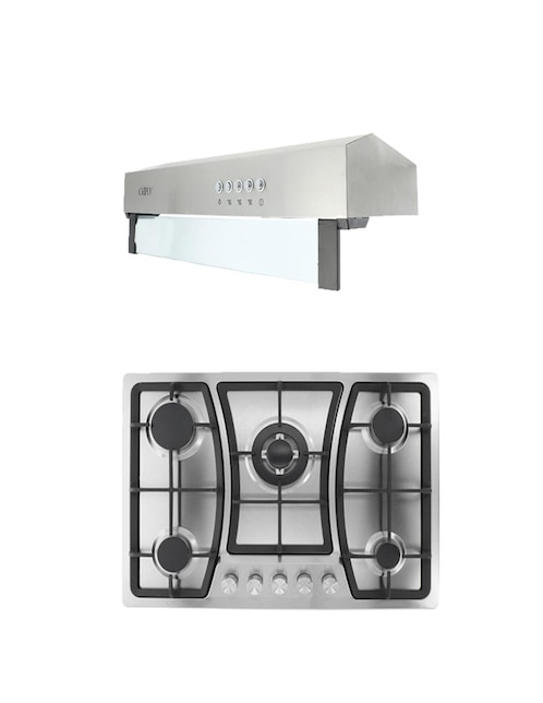 Combo campana de cocina THORY 75 + VIGNUS de acero inoxidable Combo campana de cocina THORY 75 + VIGNUS de acero inoxidable