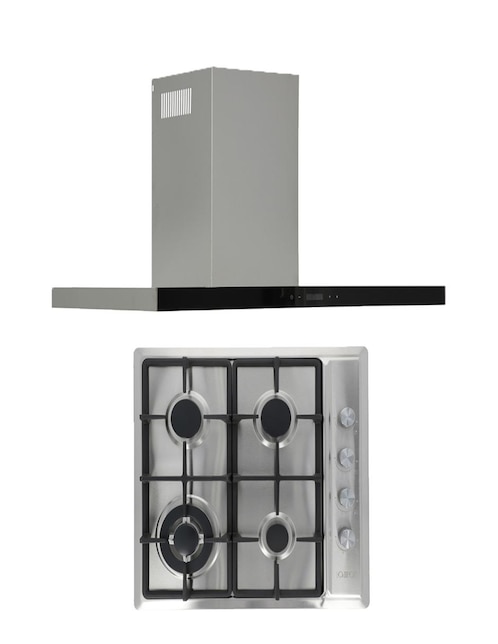 Campana de pared TEMAX + VULCANO de acero inoxidable