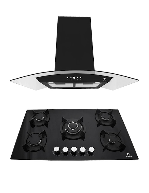 Combo campana de cocina Supra VARESE de acero inoxidable