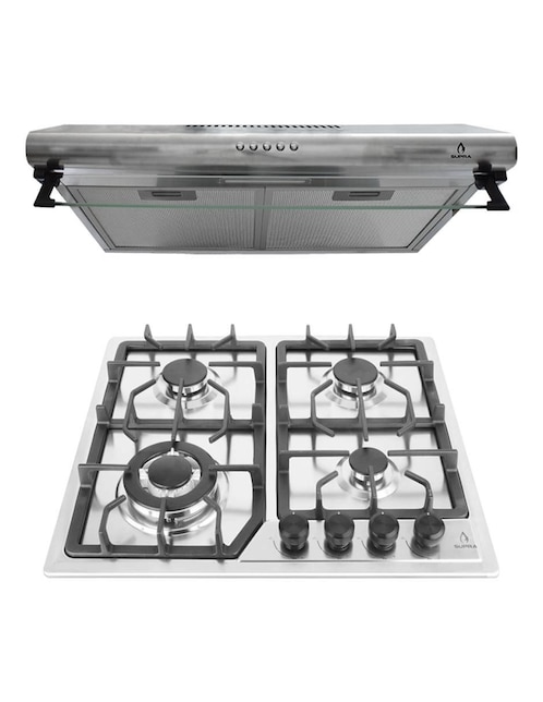 Combo campana de cocina GORIZIA de acero inoxidable Combo campana de cocina GORIZIA de acero inoxidable