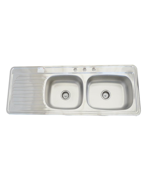 Tarja de acero inoxidable Eb Técnica con escurridor izquierdo C211N