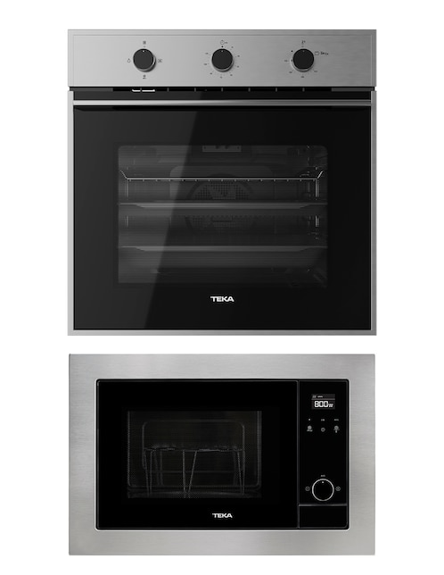 Horno a gas Teka HSB756GSS 70 litros + microondas empotrable