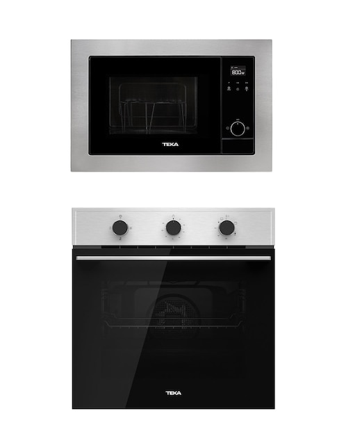 Combo horno a gas Teka HSB756GS capacidad 2.5 pies cúbicos + Microondas MS620
