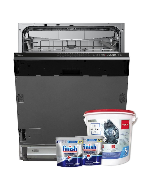 Combo lavavajillas de empotre Teka 13 servicios DW857FIM + Finish + Sal