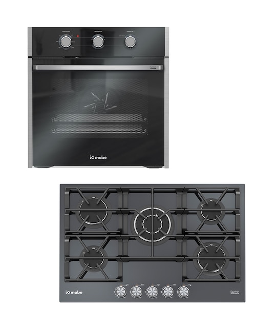 Horno a gas natural Io Mabe IO56HGPIO75KM capacidad 60 L