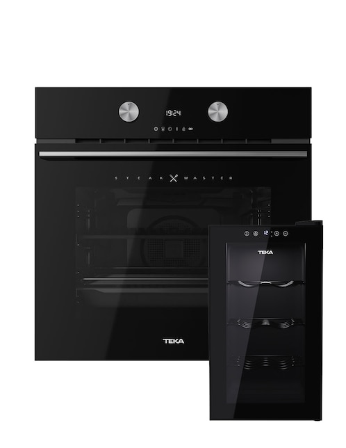 Horno eléctrico Teka SteakMaster capacidad 2.5 pies cúbicos + Enfriador de vino RVC10008GBK