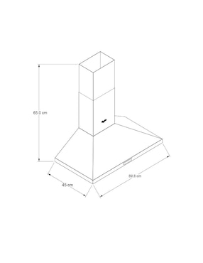 Campana de pared Whirlpool WHW9500S de acero inoxidable