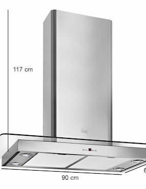 Campana de isla Teka DG390 ISLA de acero inoxidable
