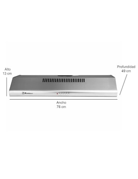 Campana de pared Koblenz CMK-76I de acero inoxidable