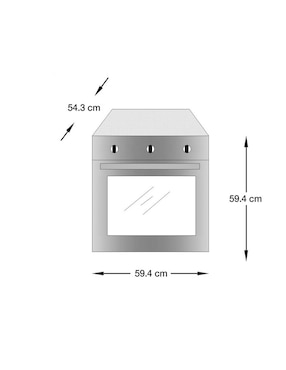 Horno a gas natural Whirlpool WOA105F capacidad 56 L