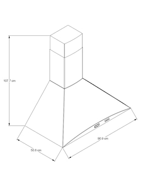 Campana de pared Maytag MH9036S de acero inoxidable