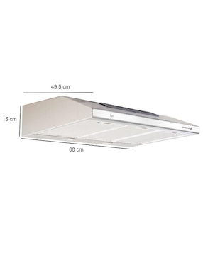 Campana de pared Teka TMX PLUS 80 de acero inoxidable