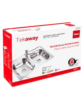 Fregadero de acero Teka 33.22 2C 7C 7 MJ