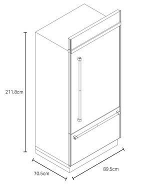 Refrigerador bottom mount Kitchenaid 21 pies cúbicos no frost y fábrica de hielo KBBR306ESS