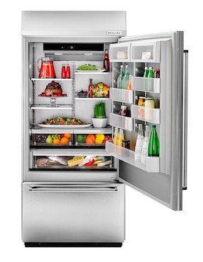 Refrigerador bottom mount Kitchenaid 21 pies cúbicos no frost y fábrica de hielo KBBR306ESS