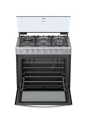 Estufa empotrable a Gas LP Whirlpool 76 cm WER5000S de 6 quemadores