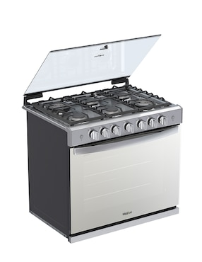 Estufa empotrable a Gas LP Whirlpool 76 cm WER5000S de 6 quemadores