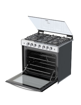 Estufa empotrable a Gas LP Whirlpool 76 cm WER5000S de 6 quemadores