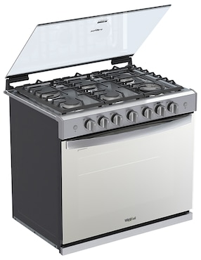 Estufa empotrable a Gas LP Whirlpool 76 cm WER5100S de 6 quemadores