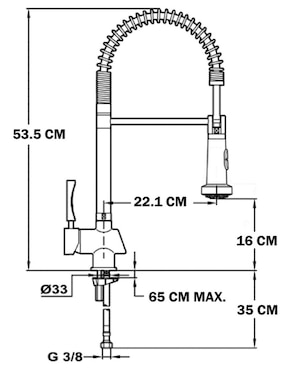 Llave para cocina Teka