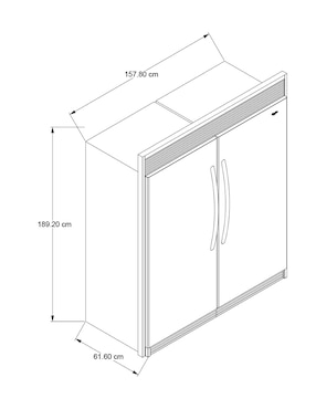 Refrigerador top mount Whirlpool 18 pies cúbicos no frost CCWSZ57L18DM