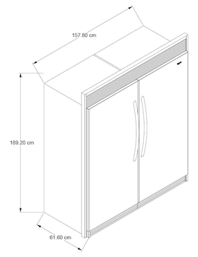 Refrigerador top mount Whirlpool 18 pies cúbicos no frost CCWSZ57L18DM