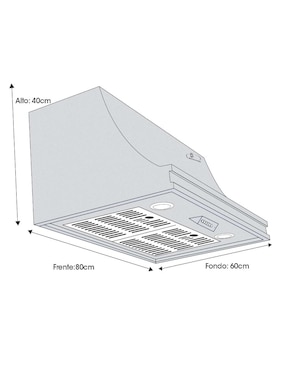 Campana de pared Sanaire CA MOR 080 P de acero