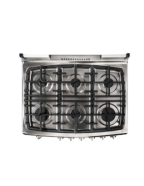 Estufa empotrable a Gas LP Teka 79 cm EMGG8660SRX de 6 quemadores