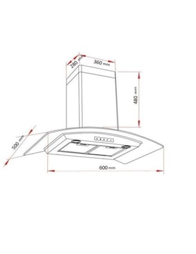 Campana de pared Odipo MAREX PLUS de acero inoxidable
