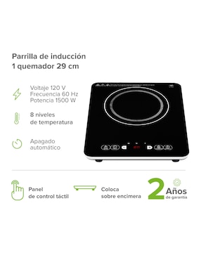 Parrilla a inducción empotrable Avera