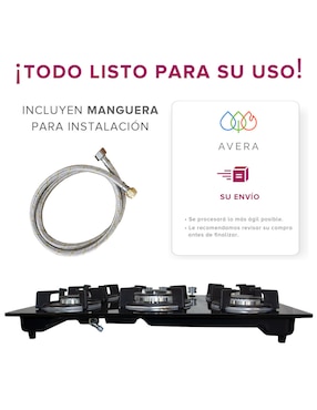 Parrilla de gas empotrable Avera VT4
