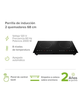 Parrilla a inducción empotrable Avera