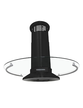 Campana de isla Sanaire IRIS de vidrio