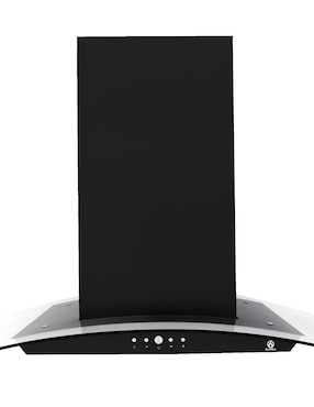 Campana de isla Supra CI-90 BLACK de acero inoxidable