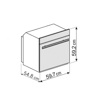 Horno eléctrico Smeg SF6381X capacidad 70 L