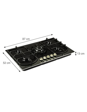 Parrilla a gas lp empotrable Axcent