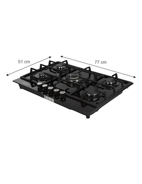 Parrilla a gas lp empotrable Axcent