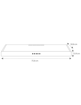 Campana de pared Mabe CMPUV761SSX0 de acero inoxidable