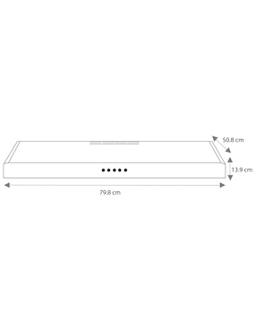 Campana de pared Mabe CMPU801GX0 de acero inoxidable