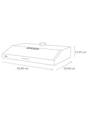 Campana de pared Mabe CMPU501GX0 de acero