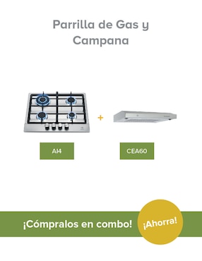 Parrilla a gas lp empotrable Avera