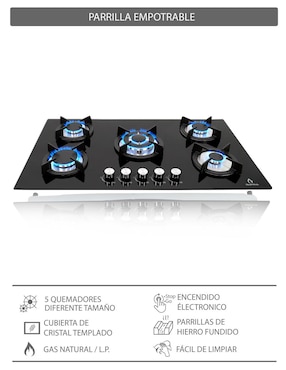 Campana de pared Supra BELLAGIO de cristal templado