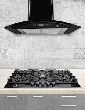 Combo campana de cocina Supra Varenna de acero inoxidable