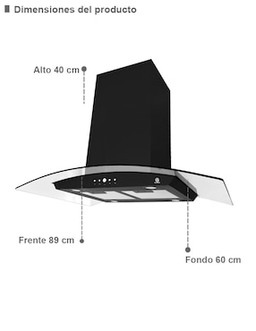 Combo campana de cocina Supra Montalcino de acero inoxidable