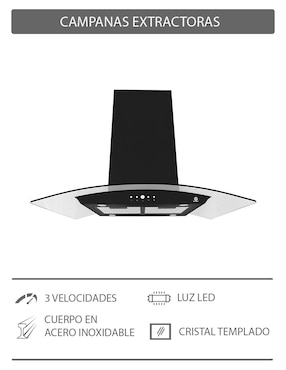 Combo campana de cocina Supra Montalcino de acero inoxidable