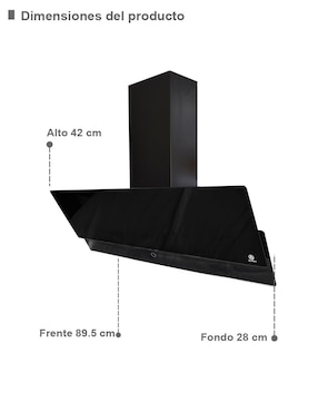 Combo campana de cocina Supra de cristal templado